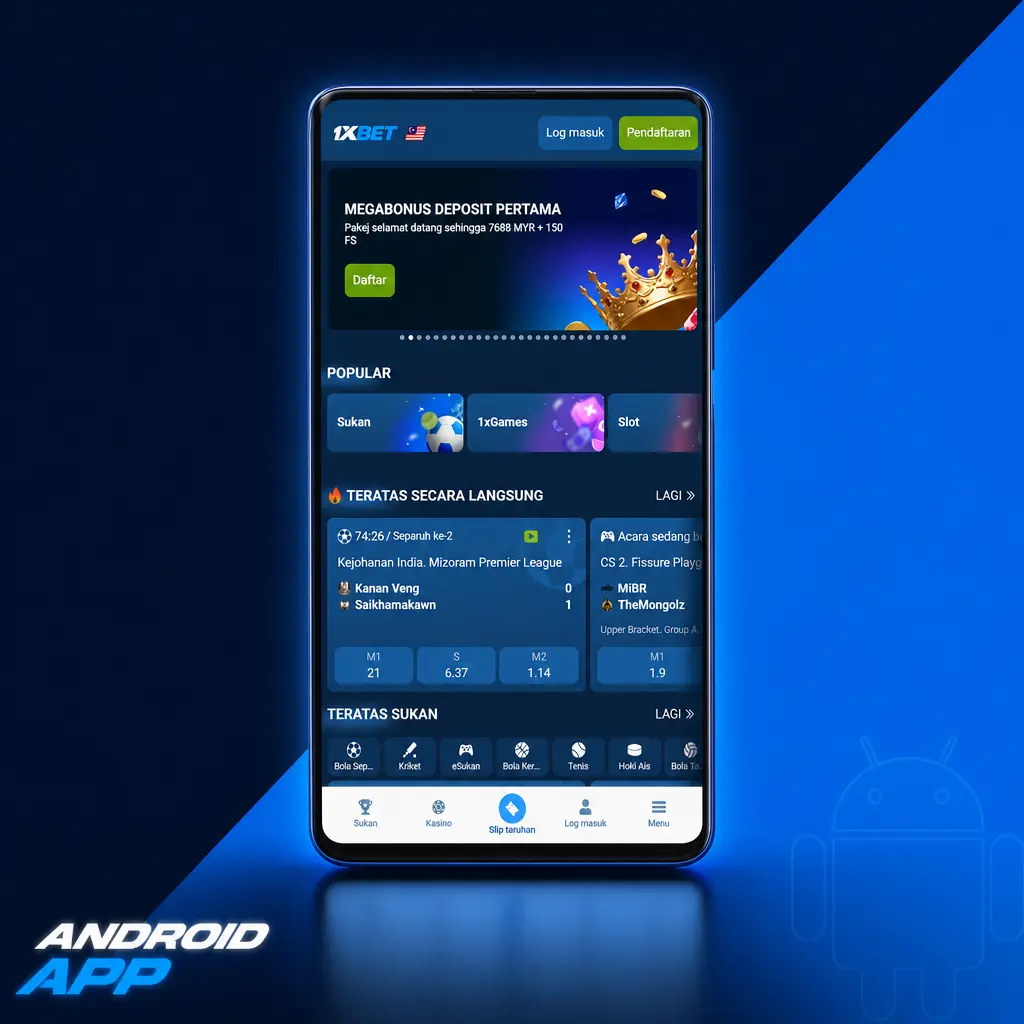 Android APK download screen showing installation steps for devices running Android 5.0 and above in Malaysia