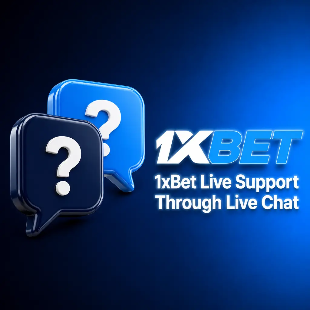 1xBet live chat icon on website and app for fast support with account, deposit, withdrawal, and bonus questions.