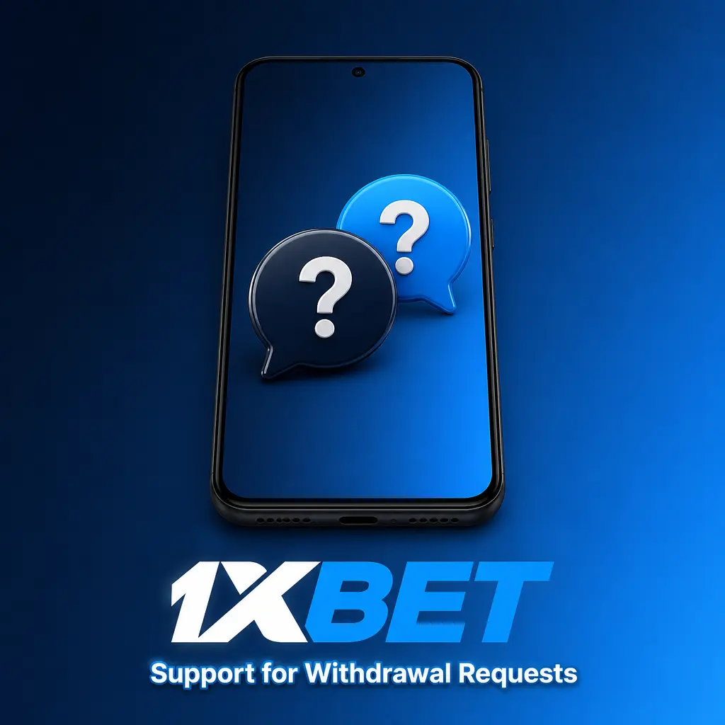 1xBet 24/7 support for withdrawal requests via live chat, email, phone, Telegram, and Help Center FAQ options.
