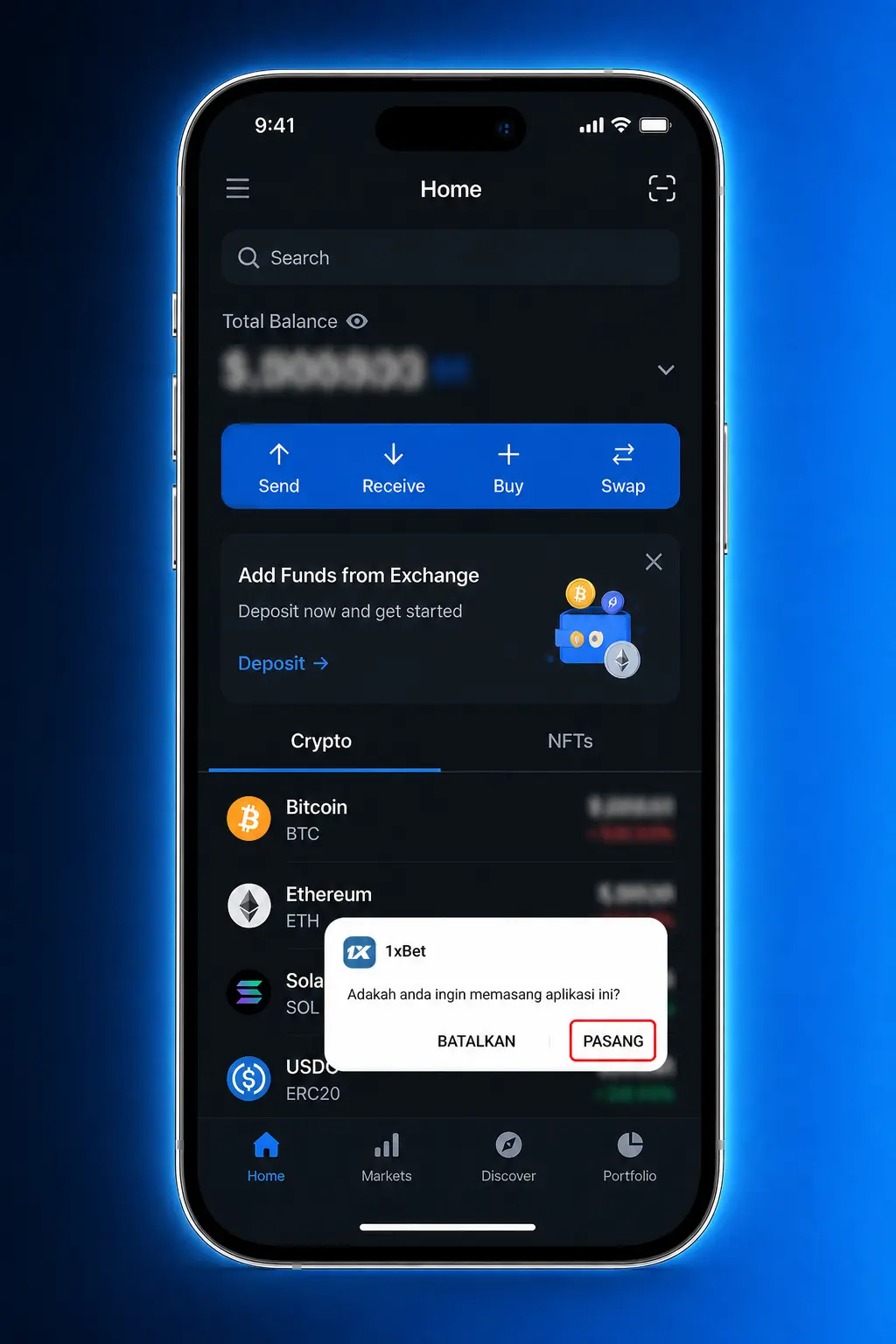 Step-by-step guide showing how to download and install the 1xBet APK on an Android device