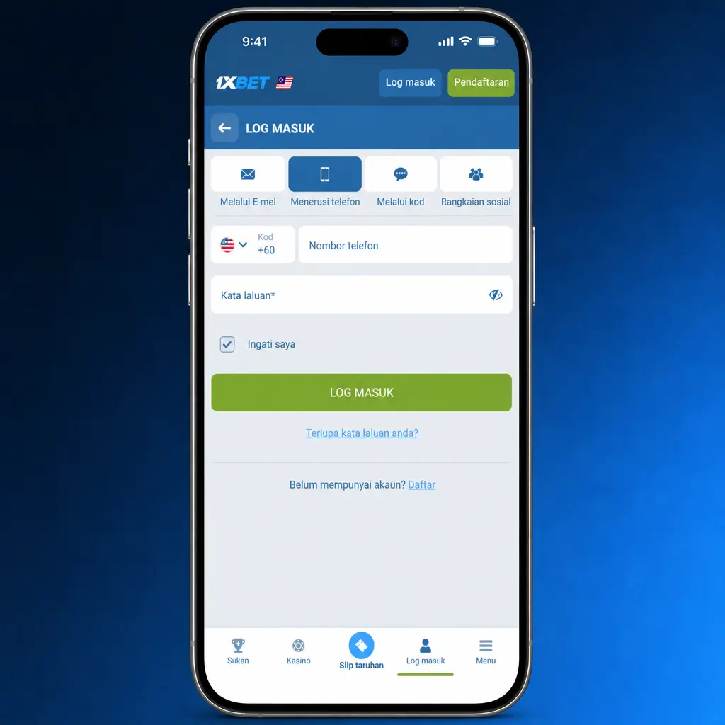 Step-by-step screenshot showing how to deposit money into a 1xBet account using supported payment methods in Malaysia